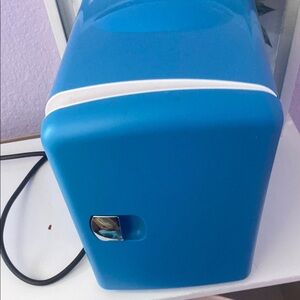 Compact Blue Mini Fridge